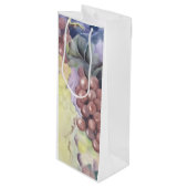 Toscaanse Wijngaard Druiven Wijn Gift Bag — Double Wijn Cadeautas (Voorkant Gekanteld)