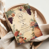 Toscaanse wijngaard rustieke viering kaart