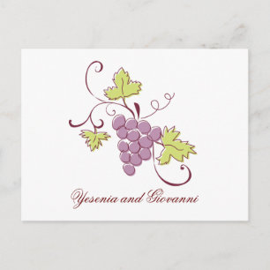 Toscaanse wijngaard Save the Date briefkaart