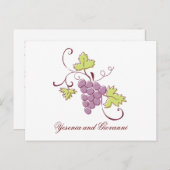 Toscaanse wijngaard Save the Date briefkaart (Voorkant / Achterkant)