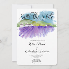 Toscaanse wijngaard save the date uitnodiging