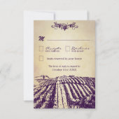 Toscaanse  winerij Wineyard Wedding RSVP-kaarten RSVP Kaartje (Voorkant)