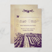 Toscaanse  winerij Wineyard Wedding RSVP-kaarten RSVP Kaartje (Voorkant / Achterkant)