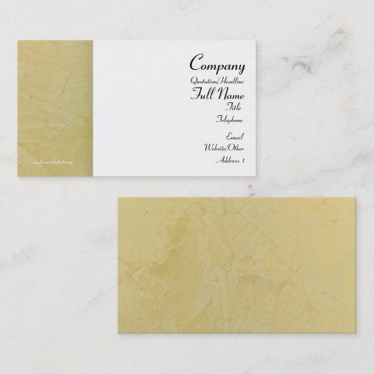 Toscaanse zon Visitekaartjes 2.0 (Voorkant / Achterkant)