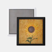 Toscaanse zonnebloem magneet (Voorkant / Achterkant)