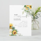 Toscaanse zonnebloemen in het Vrijgezellenfeest Bl Kaart (Staand voorkant)