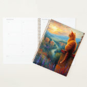 Toscaanse Zonsondergang met een Kattenkop Planner (Display)