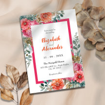 Toscaanse zonsondergang Roze en Oranje bloemenbrui