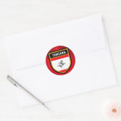 Toscana Flag Ronde Sticker (Envelop)