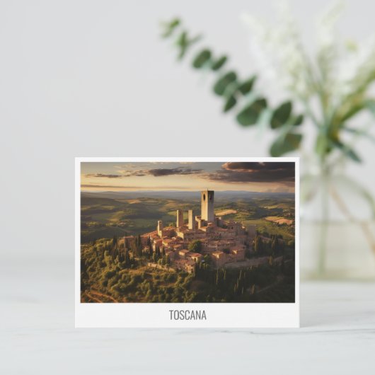 Toscana, Italië briefkaart (Staand voorkant)