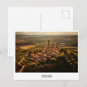 Toscana, Italië briefkaart (Voorkant / Achterkant)