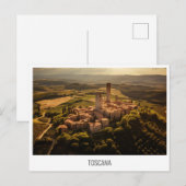 Toscana, Italië briefkaart (Voorkant / Achterkant)