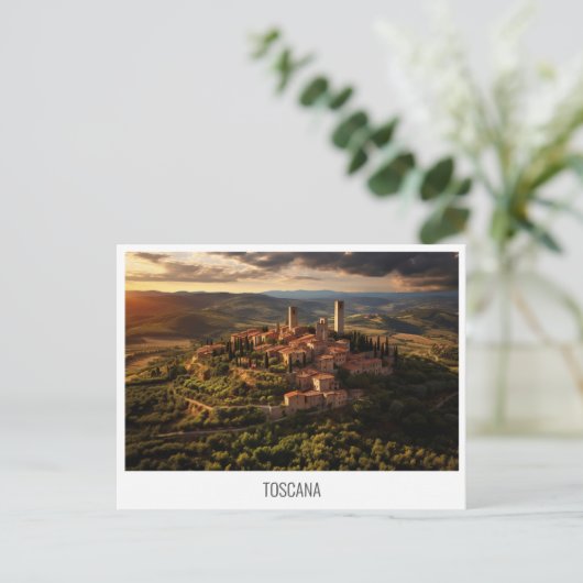 Toscana, Italië briefkaart (Staand voorkant)