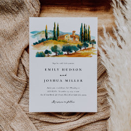 Toscana Landschap Italiaanse bruiloft Kaart