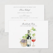 Toscane aquarel vrijgezellenfeest uitnodiging  (Voorkant / Achterkant)