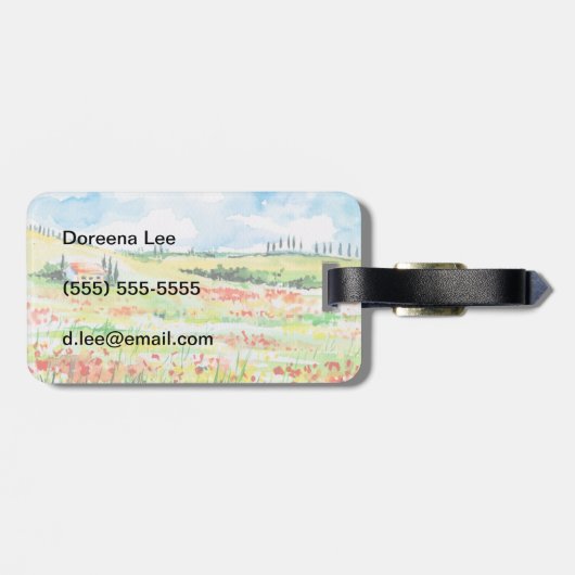 Toscane Bagagelabel (Achterkant horizontaal)