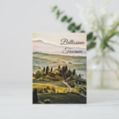 *~* Toscane. Bellissima Toscana Italiaanse taal Briefkaart (Staand voorkant)