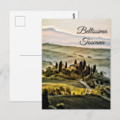*~* Toscane. Bellissima Toscana Italiaanse taal Briefkaart (Voorkant / Achterkant)