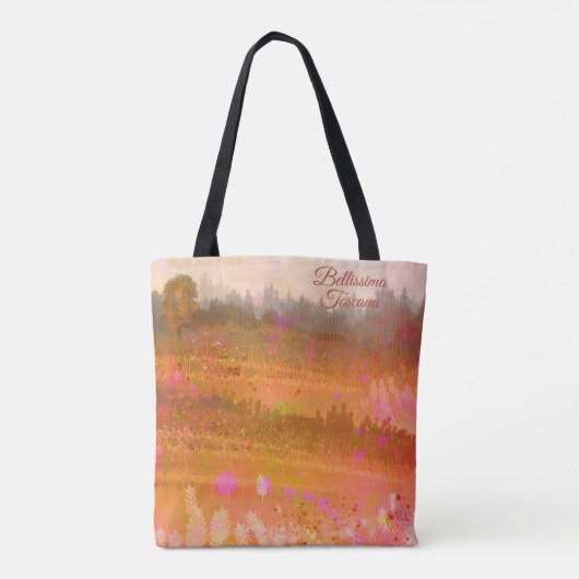 *~* Toscane Bellissima Toscana Italiaanse taal Tote Bag (Achterkant)