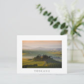 Toscane berglandschap op zonsopgang briefkaart (Staand voorkant)