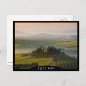 Toscane berglandschap op zonsopgang briefkaart (Voorkant / Achterkant)