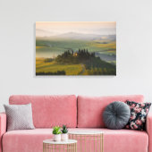 Toscane berglandschap op zonsopgang canvas afdruk (Insitu (Woonkamer))