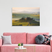 Toscane berglandschap op zonsopgang canvas afdruk (Insitu (Woonkamer))