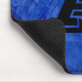 Toscane Blauwe namaak afwerking monogram Muismat (Hoek)