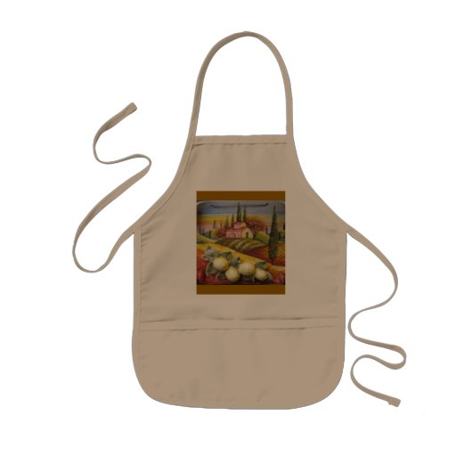 Toscane Boerderij Apron Kinder Schort (Voorkant)