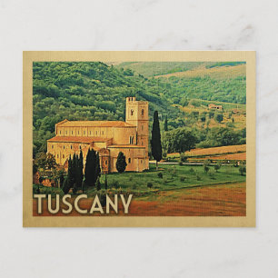 Toscane Briefkaart Italië Vintage Travel