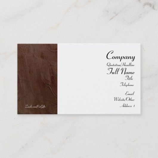 Toscane Burgundy-Visitekaartjes Visitekaartje (Voorkant)