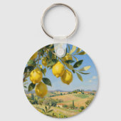 Toscane citroenboom landschap sleutelhanger (Achterkant)