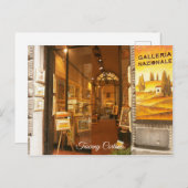 Toscane Cortona. Kunstgalerie. Briefkaart (Voorkant / Achterkant)