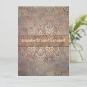  Toscane Damask Italiaanse legance Kaart (Staand voorkant)