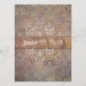 Toscane Damask Italiaanse legance Save The Date (Voorkant)