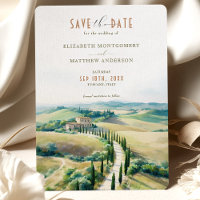 Toscane Elegantie Bewaar de Datum Italiaans Platte