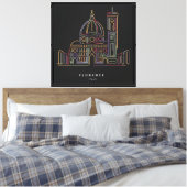Toscane Elegantie Canvas Afdruk (Insitu (Slaapkamer))