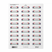 Toscane en bloemen etiket (Full Sheet)