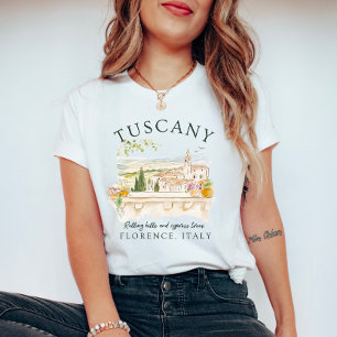 Toscane Florence Italië - cipressen T-shirt