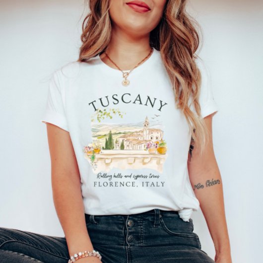 Toscane Florence Italië - cipressen T-shirt