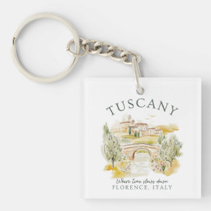 Toscane Florence Italië – Sereen zomerlandschap Sleutelhanger