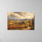 Toscane herfst landschapschilderkunst canvas afdruk (Voorkant)