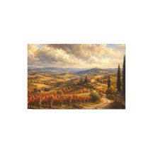 Toscane herfst landschapschilderkunst