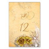 Toscane Herfst Textuur Tracery Kaart (Achterkant)