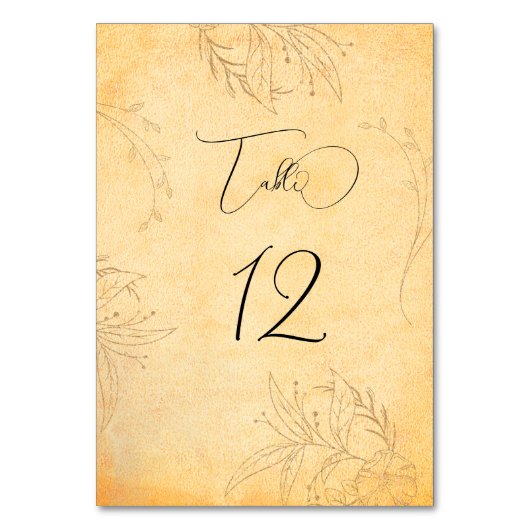 Toscane Herfst Textuur Tracery Kaart (Voorkant)