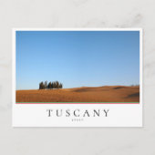 Toscane herfstlandschap met cypressie briefkaart (Voorkant)