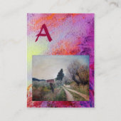 TOSCANE HERINNERINGEN MONOGRAM VISITEKAARTJE (Achterkant)