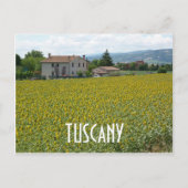 Toscane Hillside Sunflower Field Briefkaart (Voorkant)