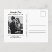 Toscane Huwelijk Italië Bewaar de Datum Retro Briefkaart (Achterkant)