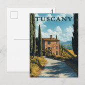 Toscane, idyllisch Italiaans platteland Briefkaart (Voorkant / Achterkant)